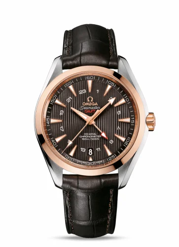 Omega Seamaster Aqua Terra 150M Co-Axial 43 GMT Stainless Steel / Red Gold / Grey 231.23.43.22.06.001 (23123432206001)
